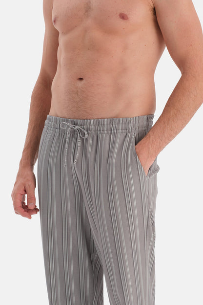 V Yaka Uzun Kollu Pijama Takim