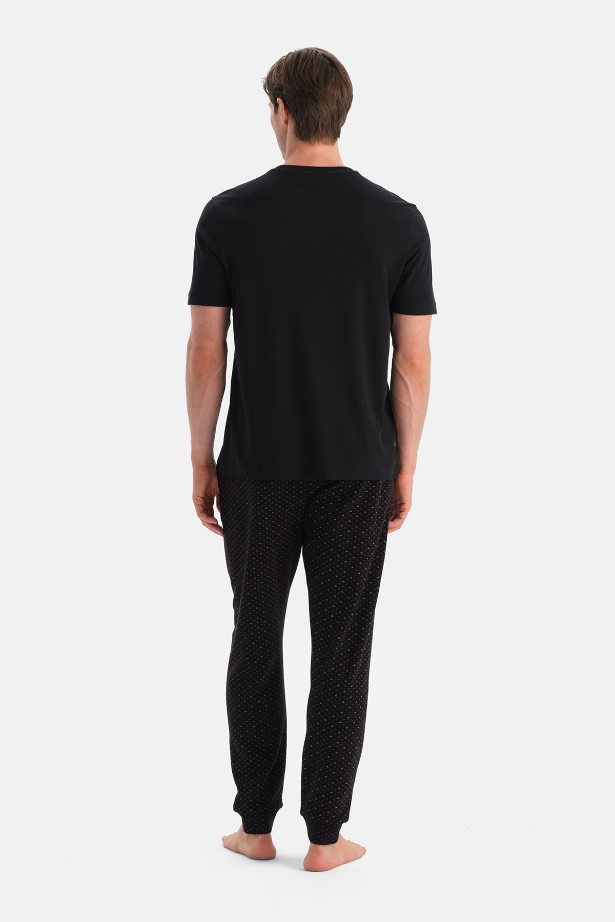 Mikroprint Desenli Interlok Pantolon