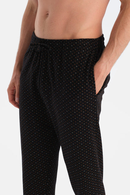 Mikroprint Desenli Interlok Pantolon