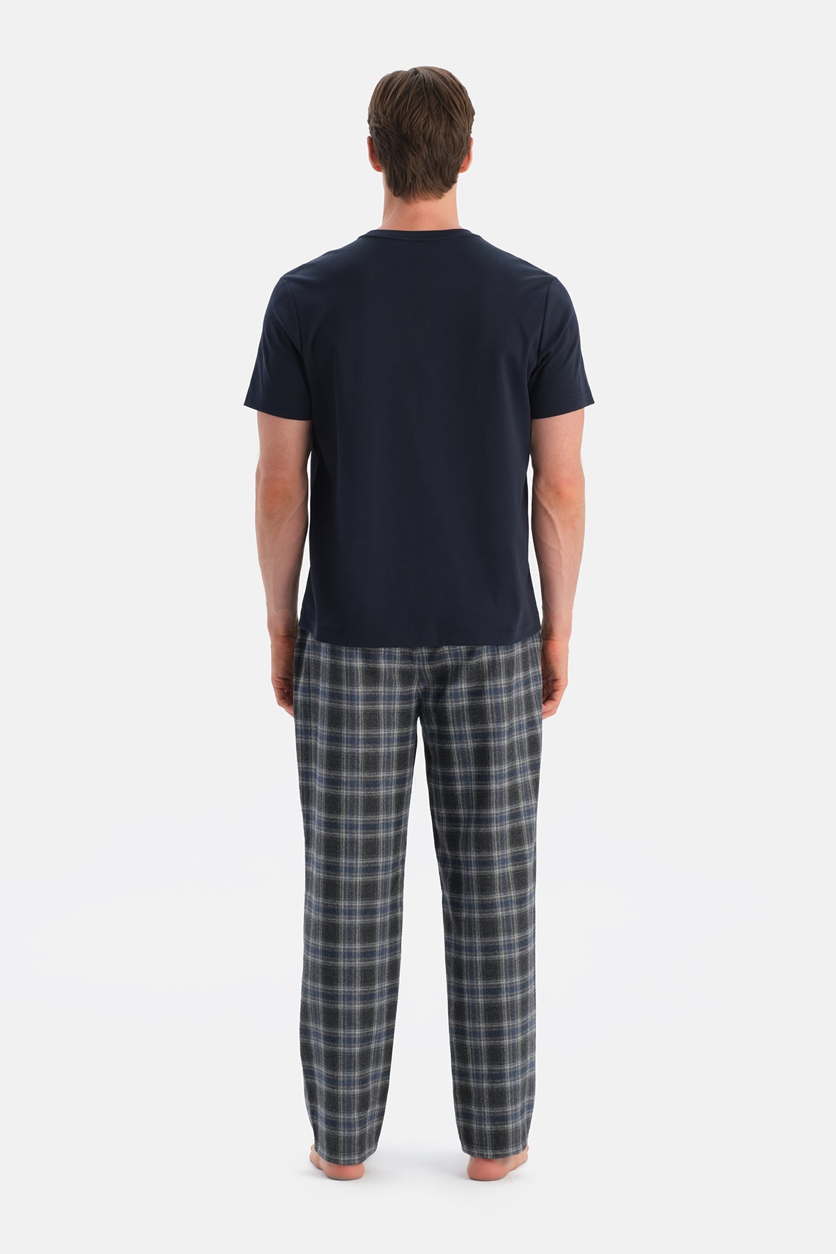 Ekoseli Dokuma Pantolon