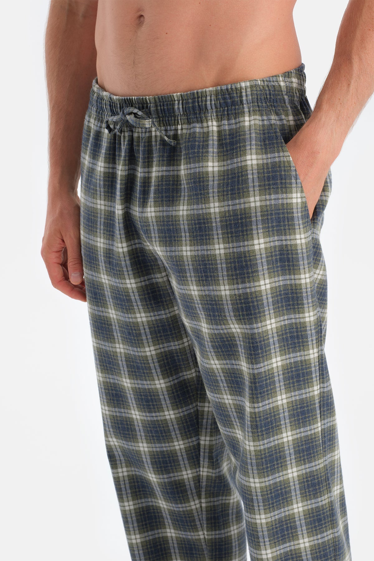 Ekoseli Dokuma Pantolon