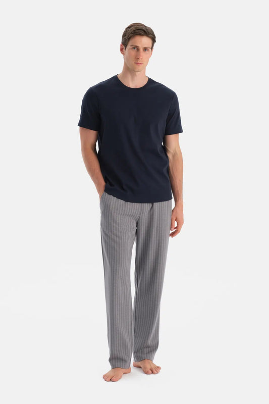 Desenli Örme Pantolon