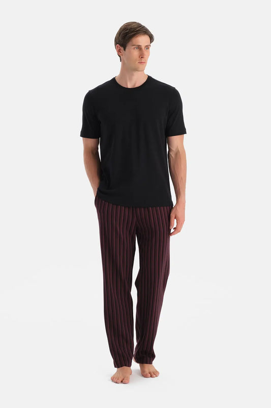 Desenli Örme Pantolon