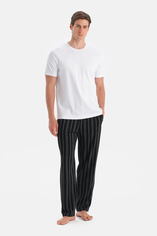 Desenli Örme Pantolon