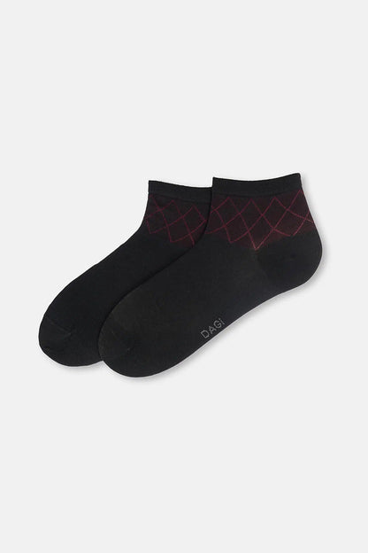 Erkek 2'li Bambu Baklava Desen Quarter Çorap