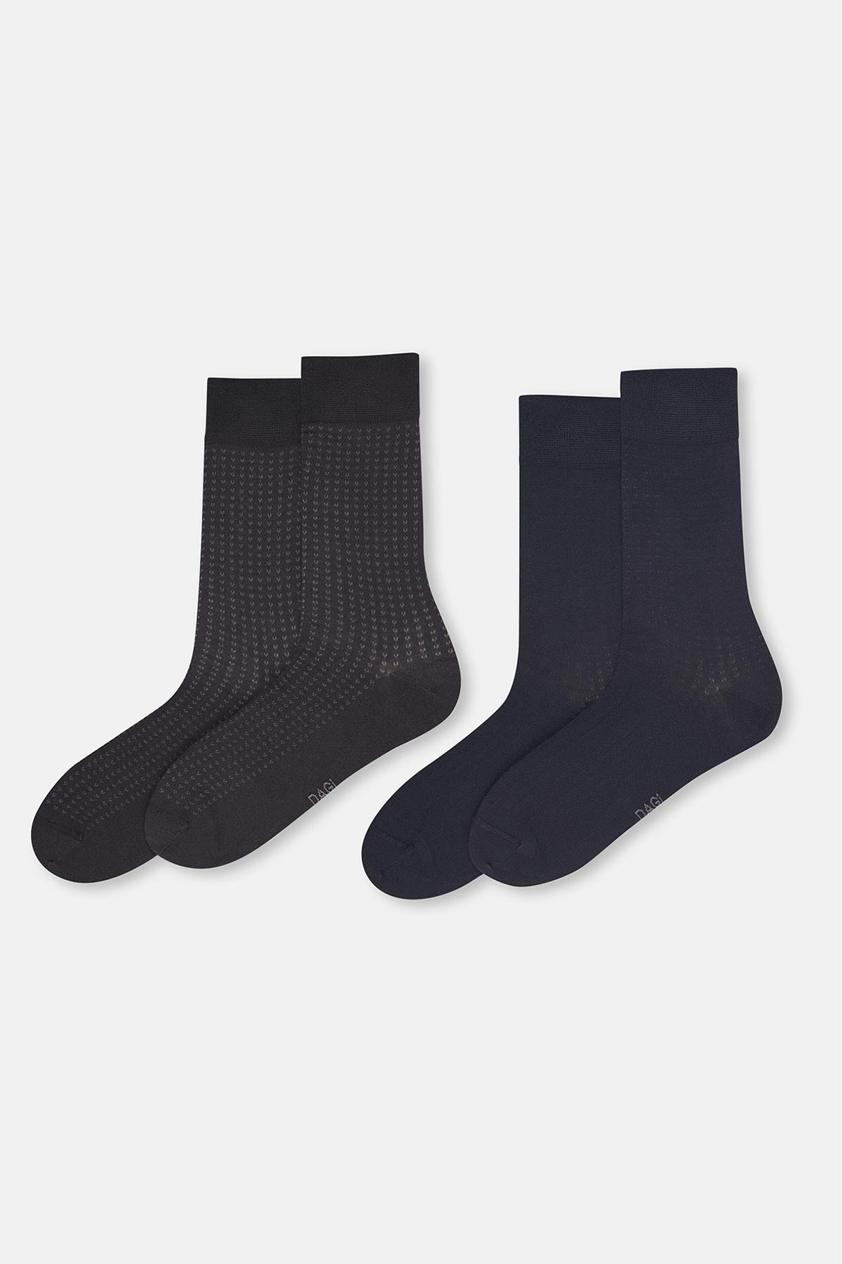 Erkek 2'li Mini Desen Modal Çorap