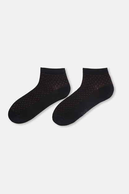 Erkek 2'li Puantiye Desen Bambu Çorap