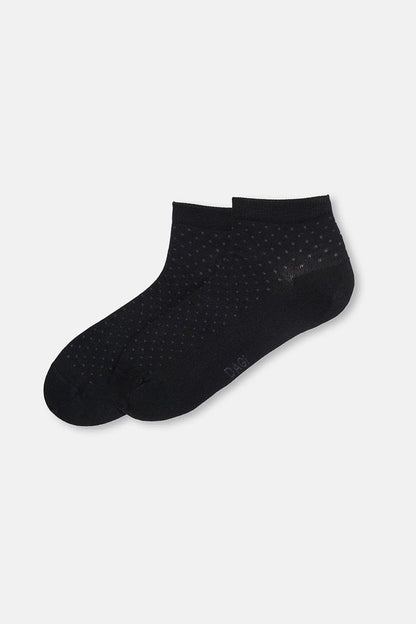 Erkek 2'li Puantiye Desen Bambu Çorap