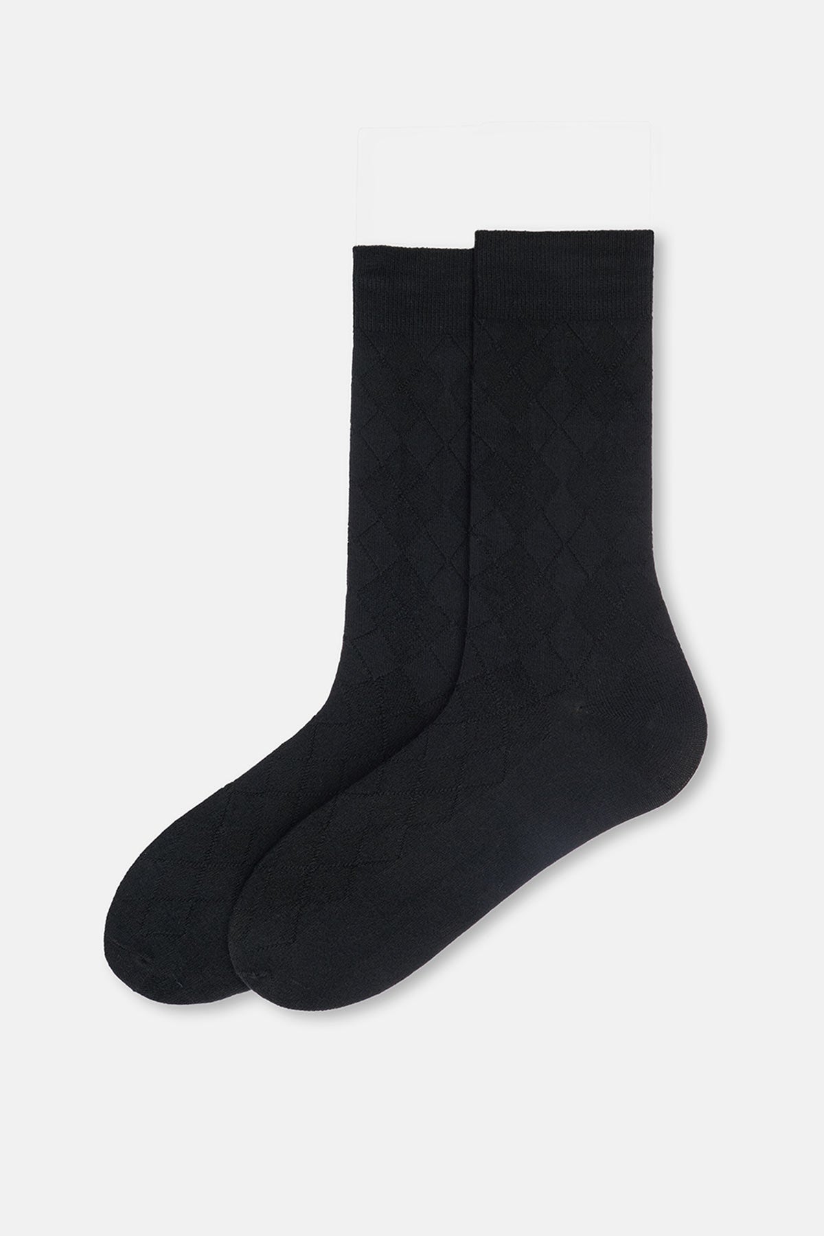 Erkek Baklava Desen Bambu Çorap