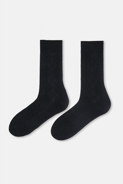 Erkek Baklava Desen Bambu Çorap