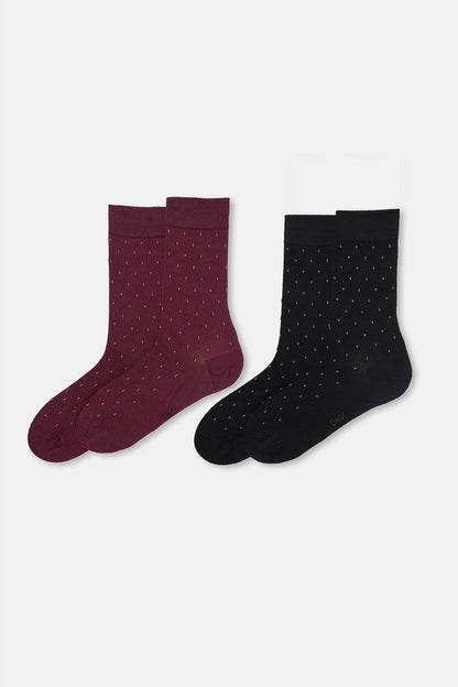 Erkek 2'li Mini Desen Bambu Çorap