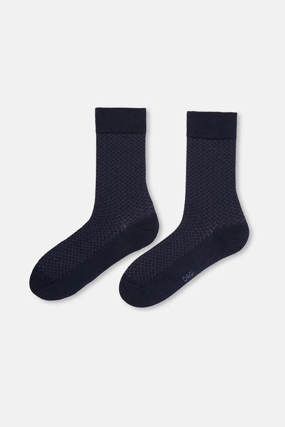 Erkek Kare Desenli Bambu Çorap