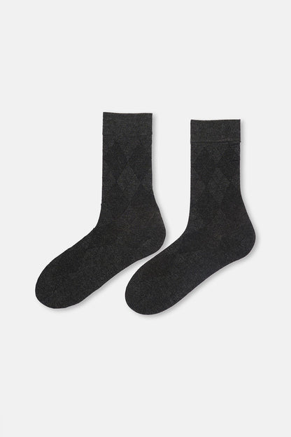 Erkek 2'li Baklava Desen Bambu Çorap
