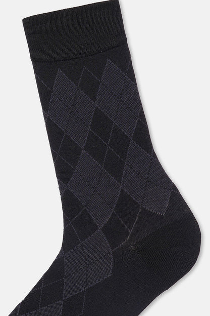 Erkek 2'li Baklava Desen Bambu Çorap