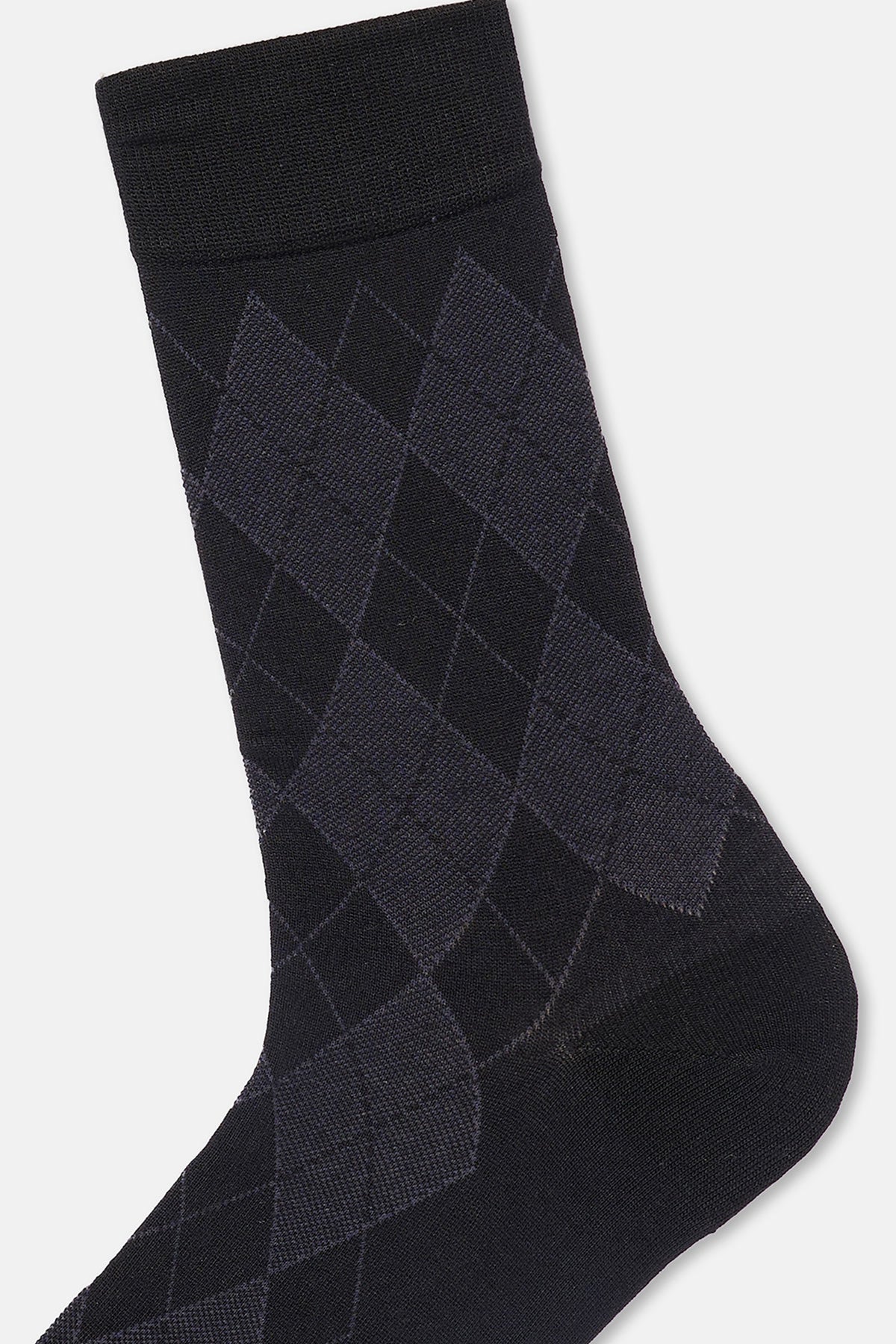 Erkek 2'li Baklava Desen Bambu Çorap