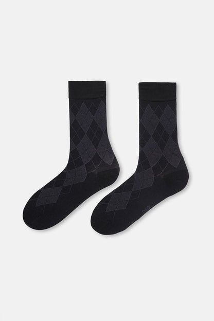 Erkek 2'li Baklava Desen Bambu Çorap