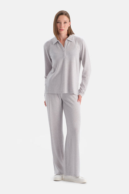 Polo Yaka Uzun Kollu Basic Üst