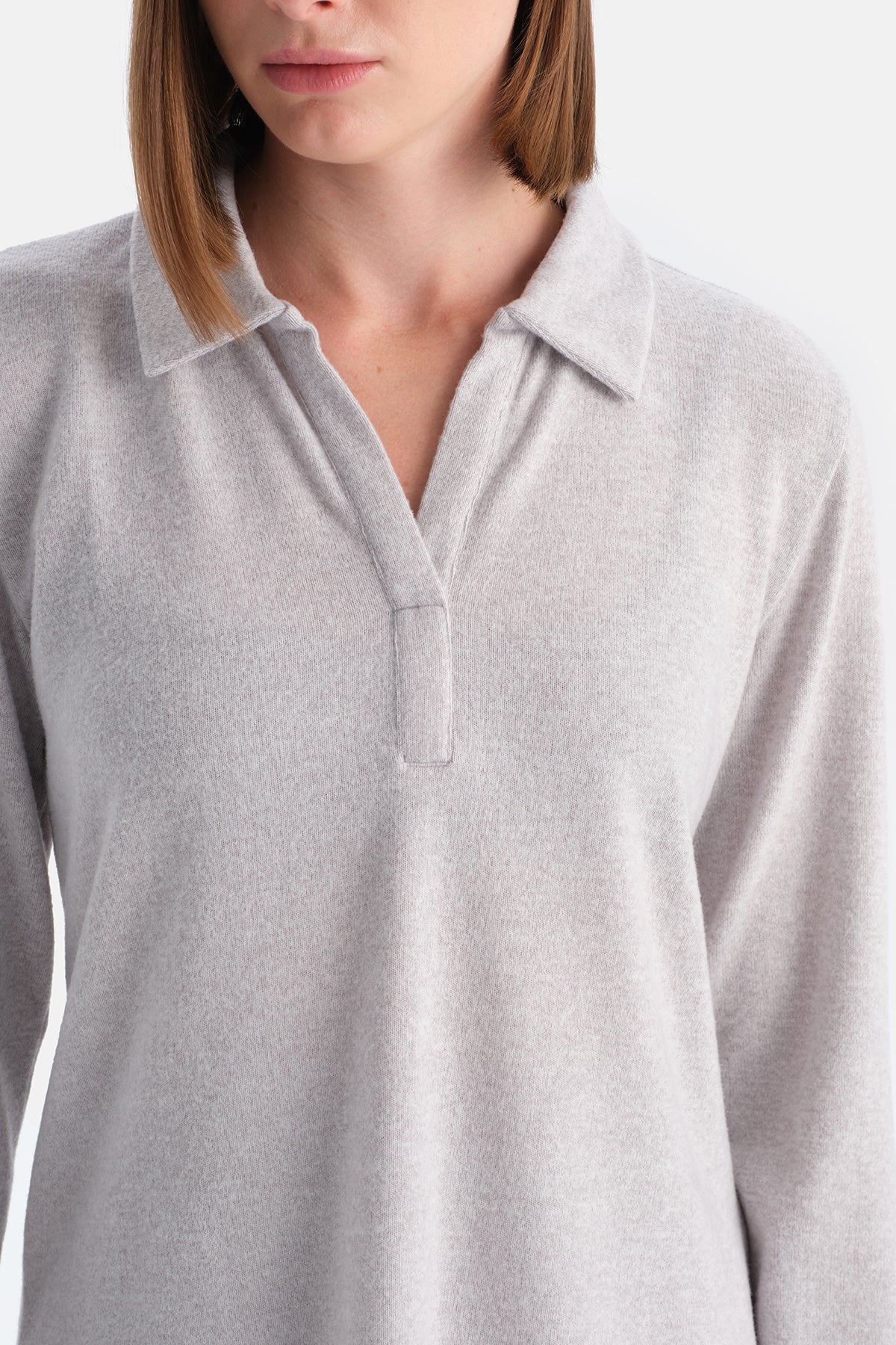 Polo Yaka Uzun Kollu Basic Üst