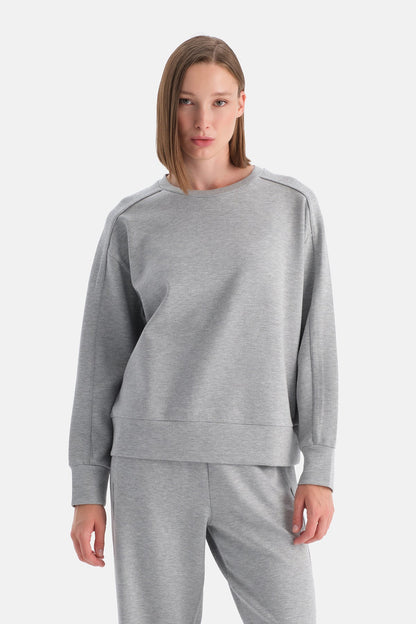 Bis Yaka Polyviskon Sweatshirt