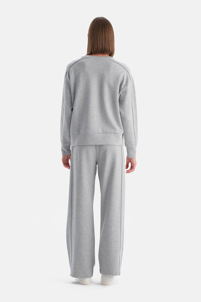 Bis Yaka Polyviskon Sweatshirt