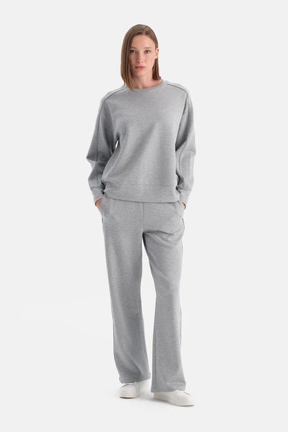 Bis Yaka Polyviskon Sweatshirt