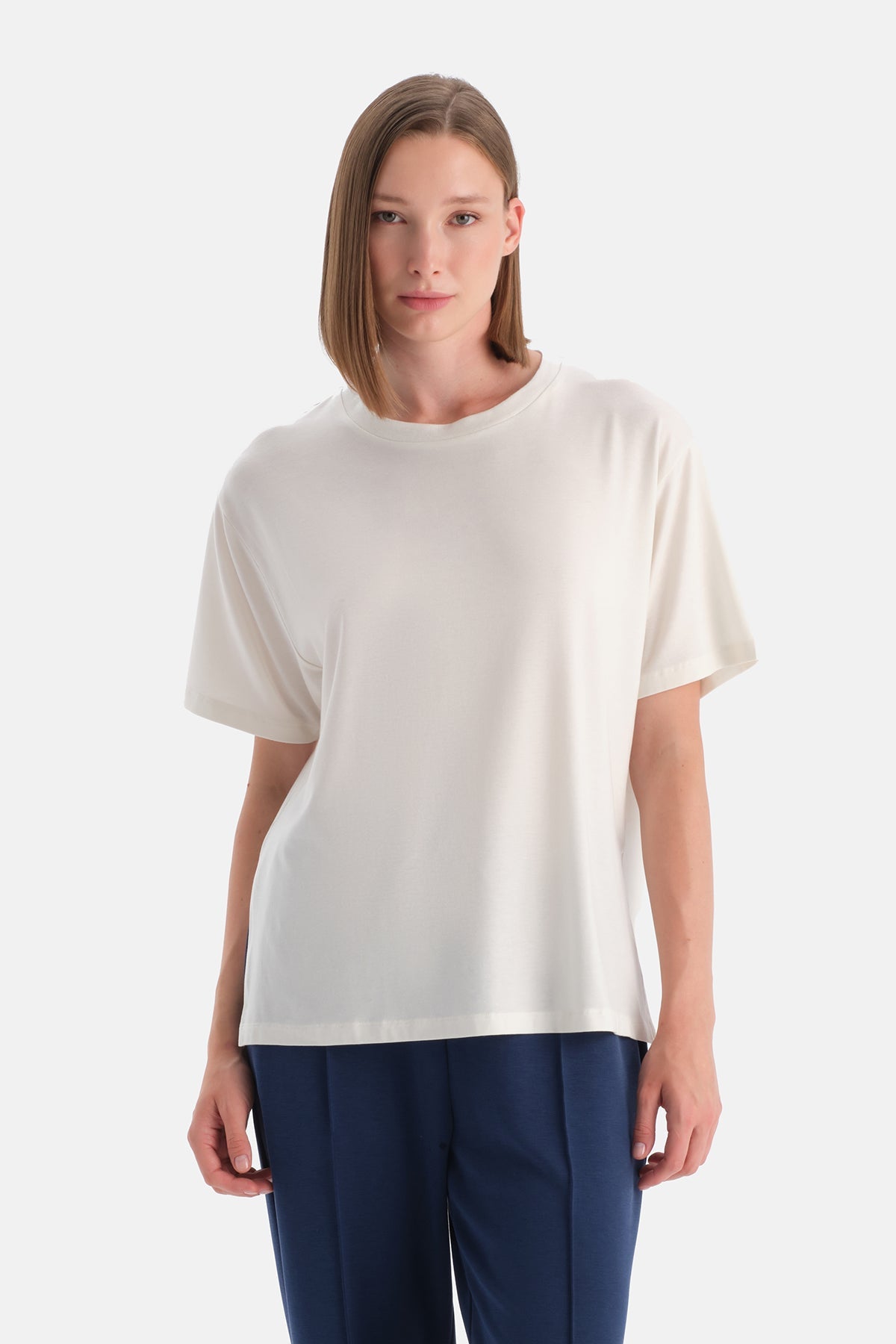 Kadin Bisiklet Yaka Tişört