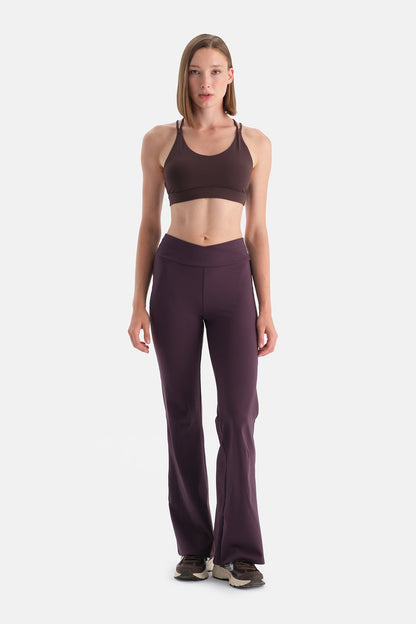 Mürdüm Kadın Ispanyol Paça Tayt