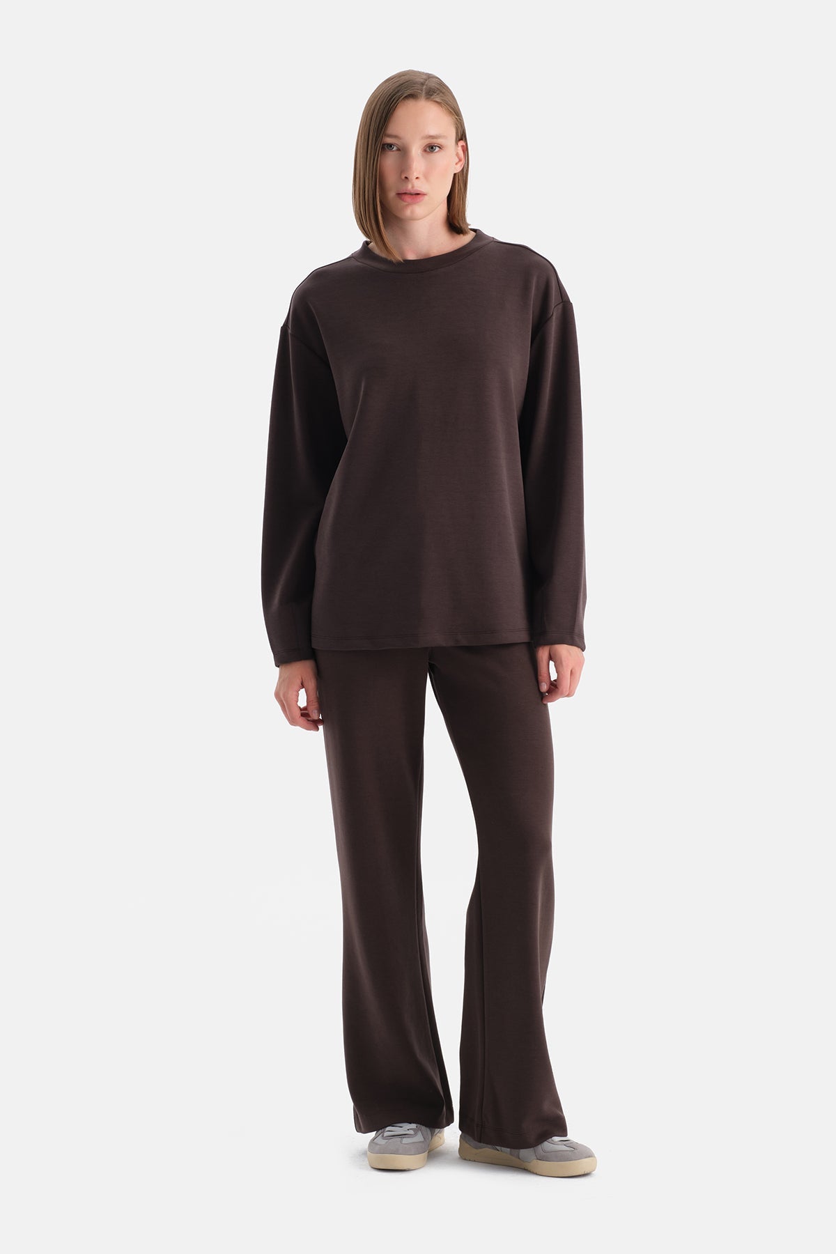 Gizli Fermuarli Modal Pantolon