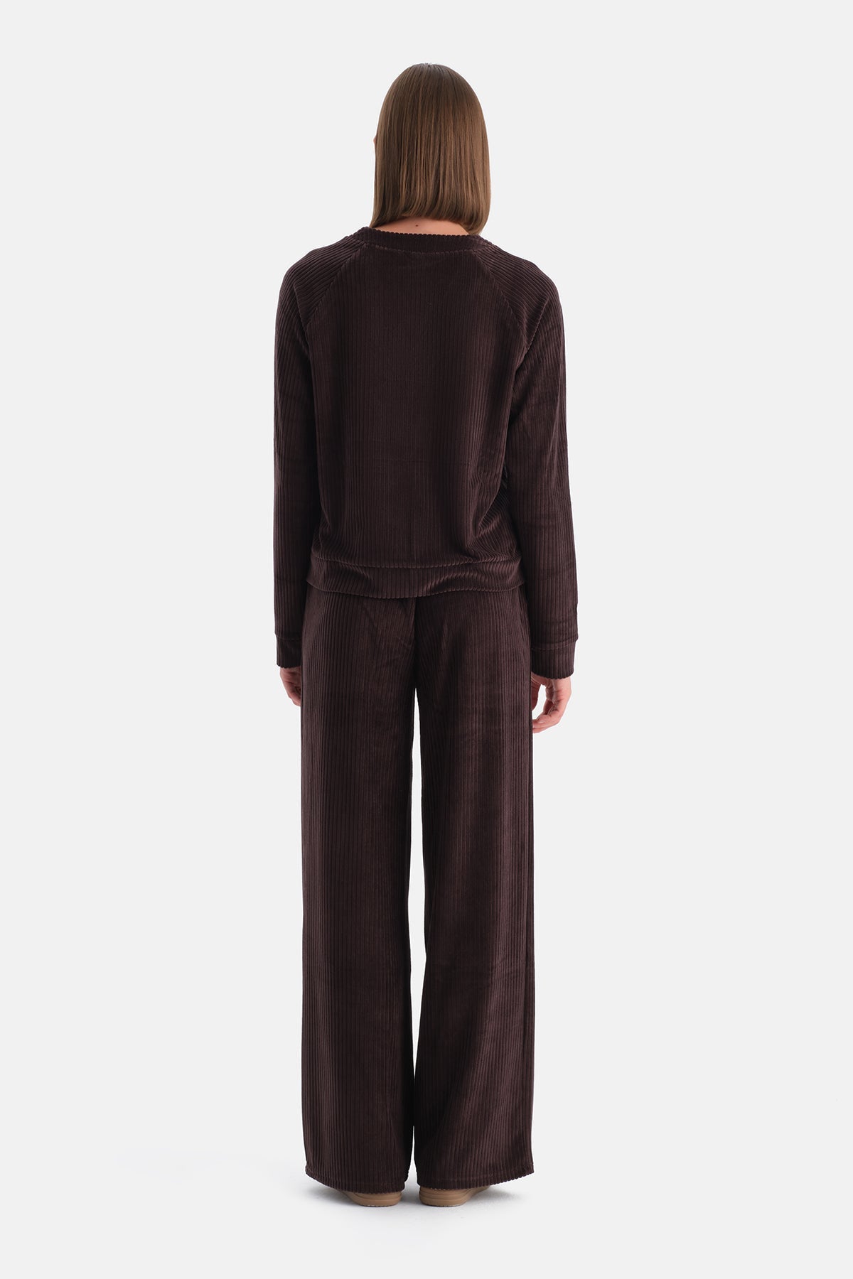 Koyu Kahve Kadife Pantolon