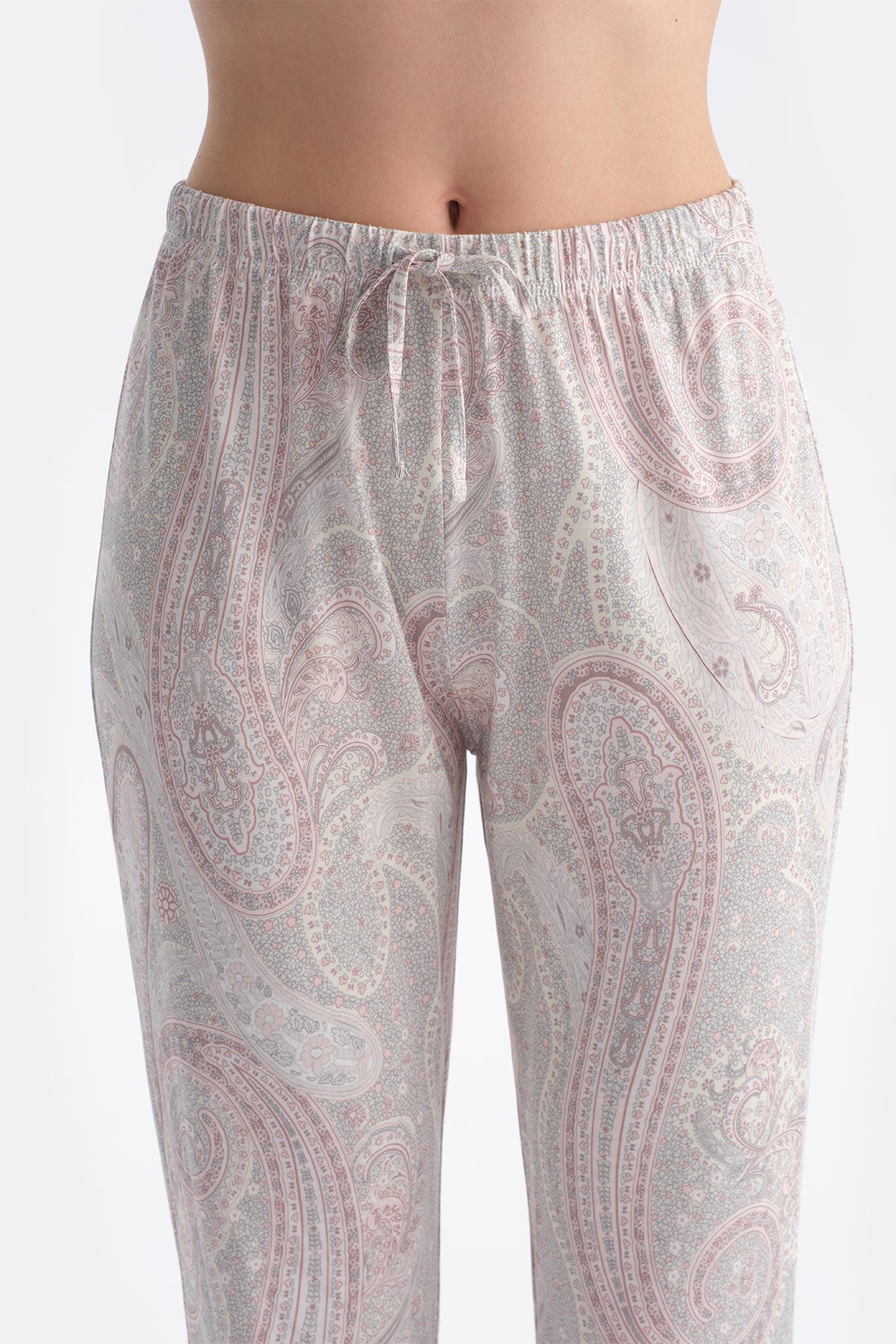 Şal Desenli Gömlek Pantolon Takim