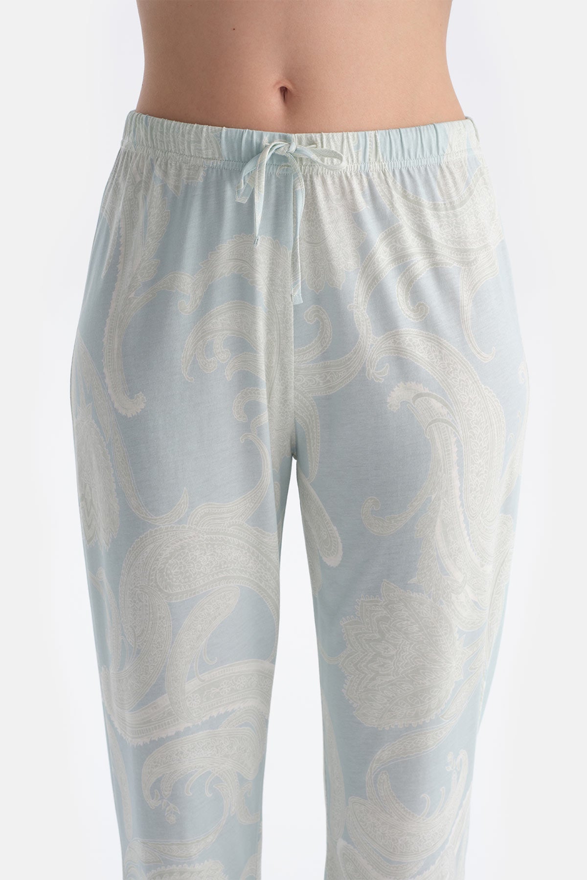 Şal Desenli Gömlek Pantolon Takim