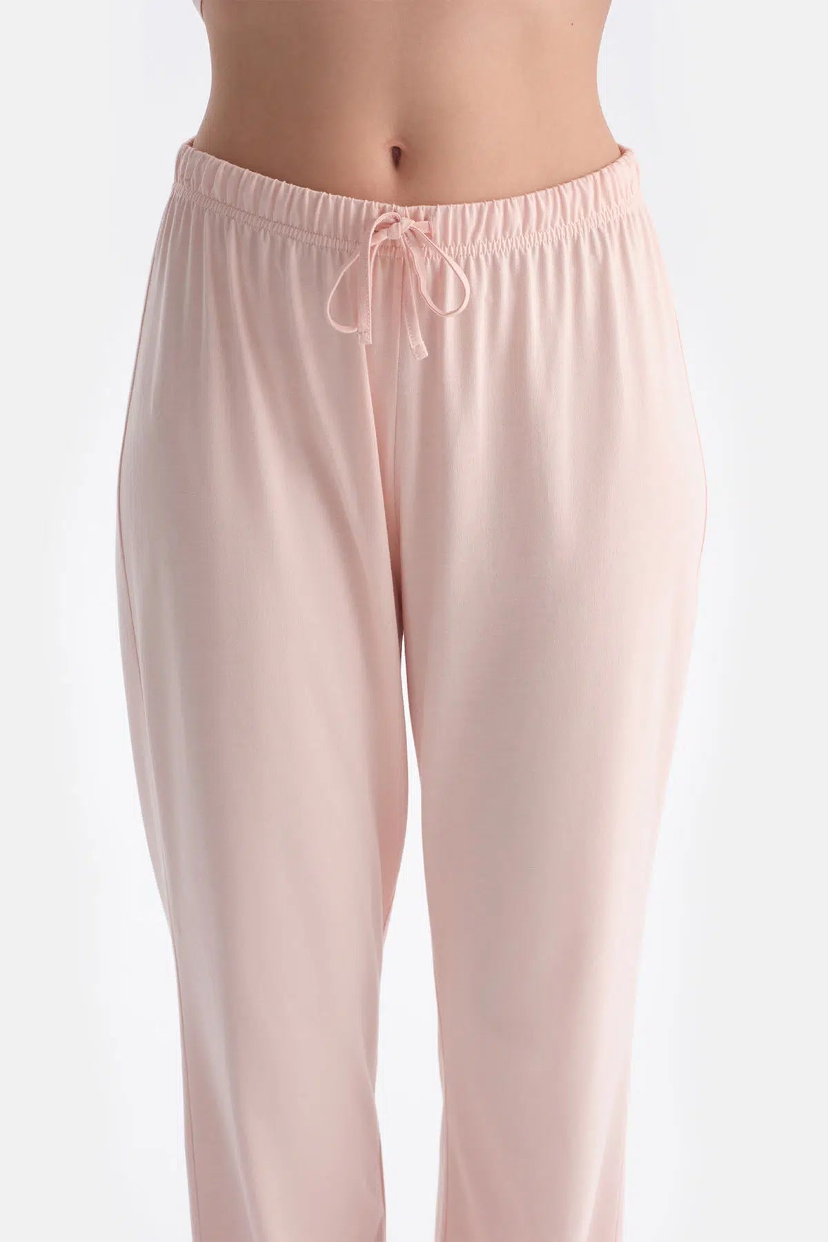 Dantel Detayli Kayik Yaka Tişört Pantolon Takim