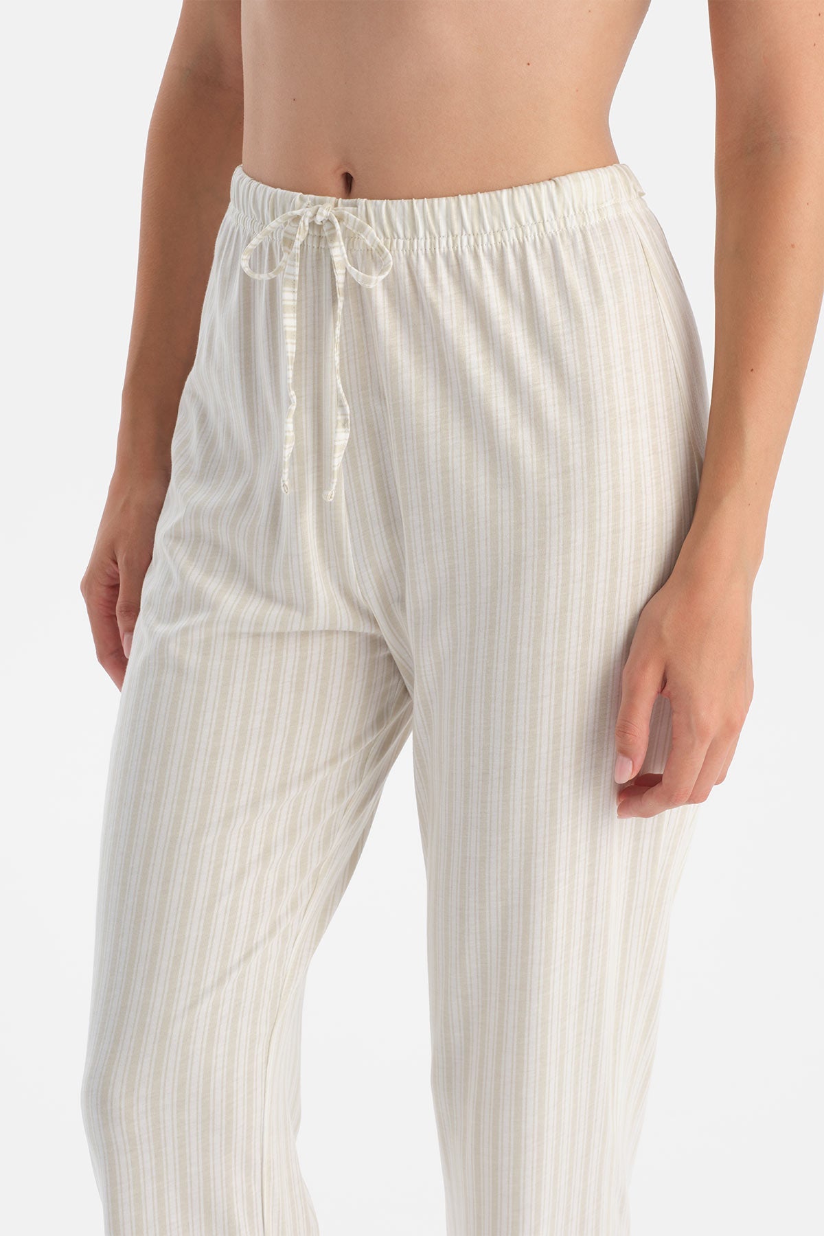 Çizgili Gömlek Pantolon Takim