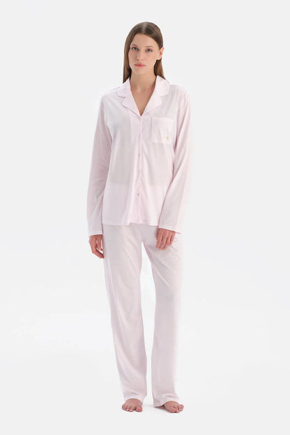 Çizgili Gömlek Pantolon Takim