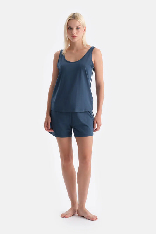 Kalin Askili Pamuk Modal Atlet Şort Takim