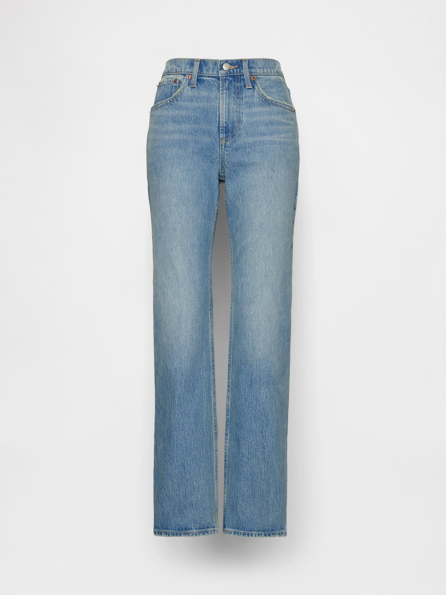 Mavi Mid Rise Relaxed Straight Jean Pantolon