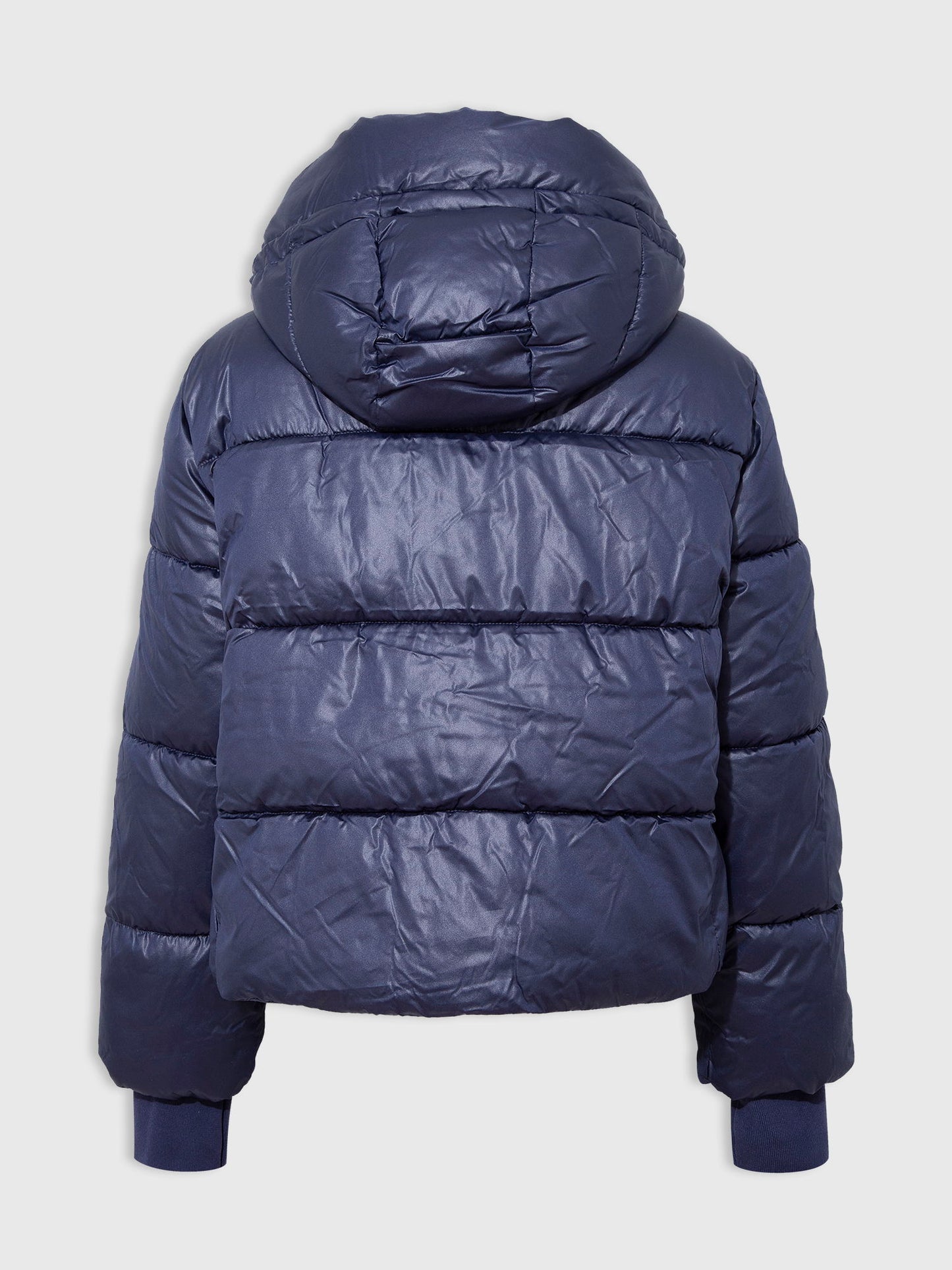 Lacivert Coldcontrol Crop Puffer Şişme Mont
