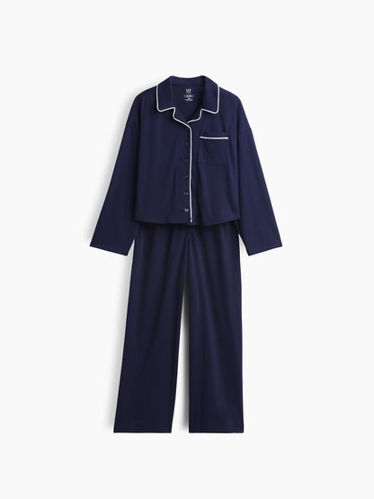 Lacivert Recycled Pijama Takımı