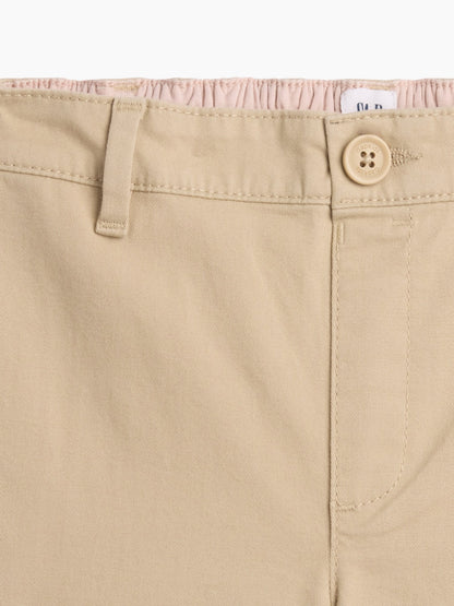 Bej Uniform Flare Chino Pantolon