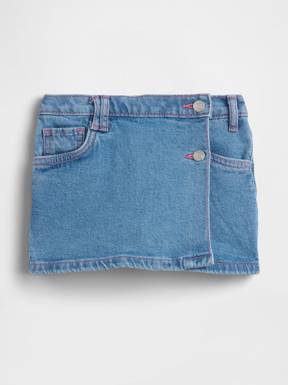 Açık Mavi Denim Etek