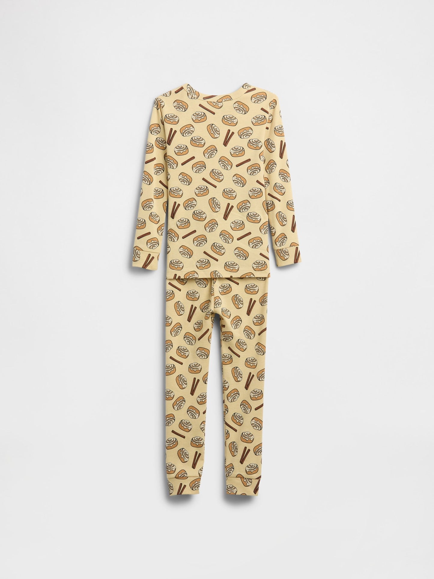 Sarı Cinnamon Grafik Baskılı Pijama Takımı