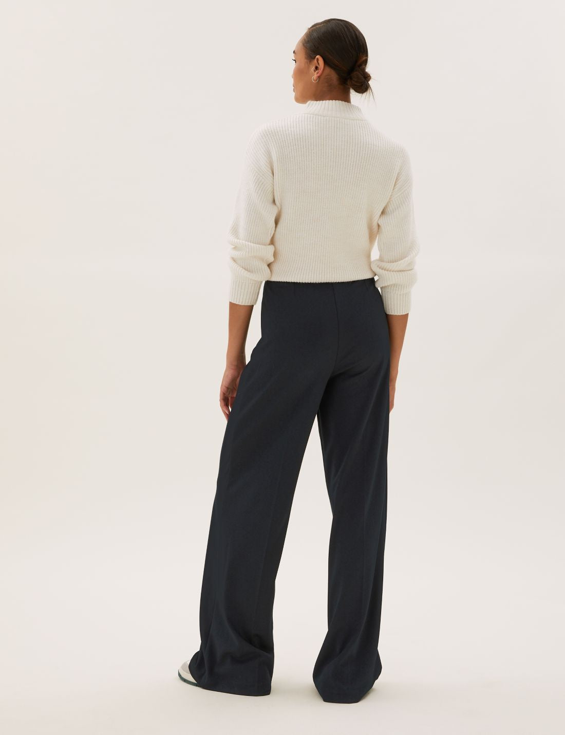 Wide Leg Örme Pantolon