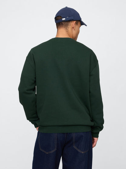 Koyu Yeşil Gap Logo Relaxed Fleece Sweatshirt