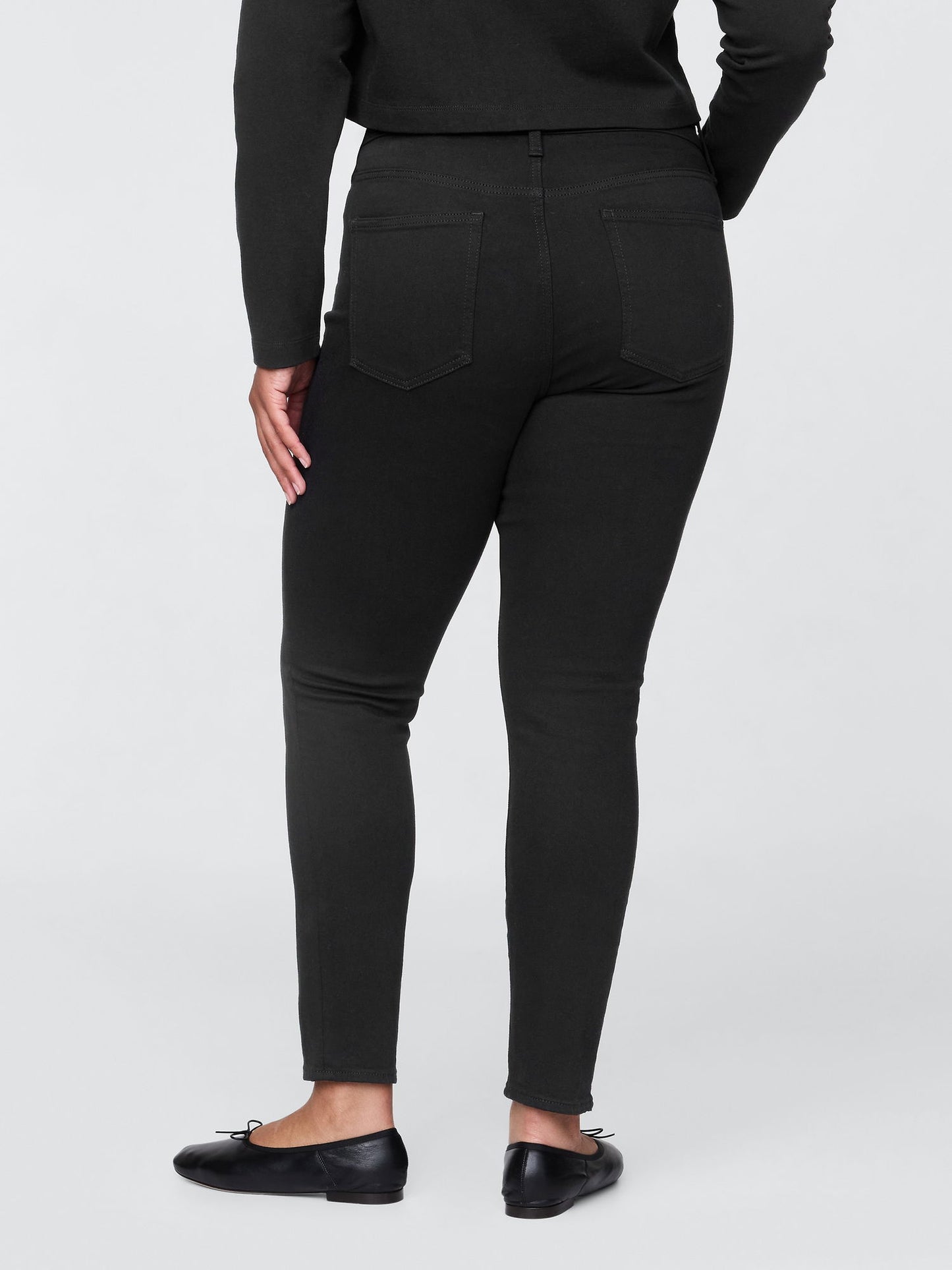 Siyah High Rise True Skinny Washwell™ Jean Pantolon