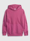 Pembe Oversize Kapüşonlu Sweatshirt