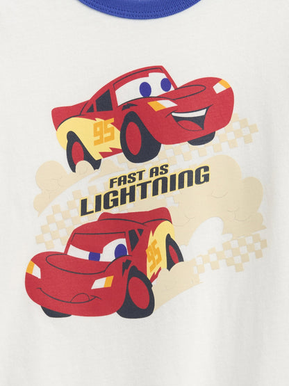 Beyaz Grafik Baskılı T-shirt