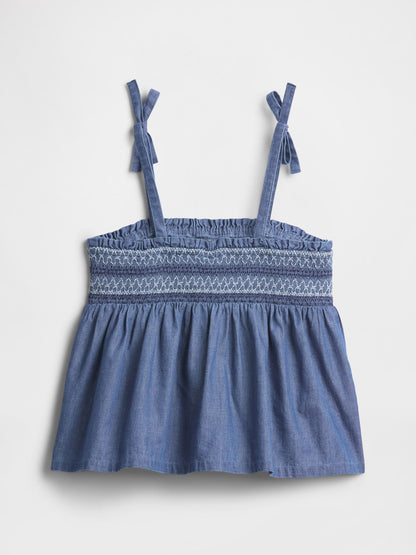 Mavi Smocked Peplum Bluz