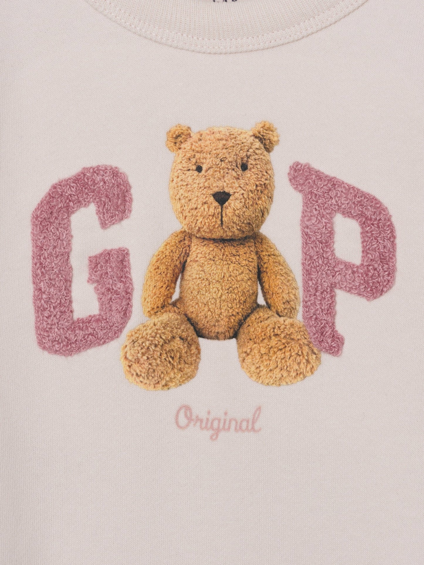 Açık Pembe Vintagesoft Brannan Bear Logo Bodysuit