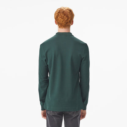 Lacoste Erkek Regular Fit Uzun Kollu Koyu Yeşil Polo