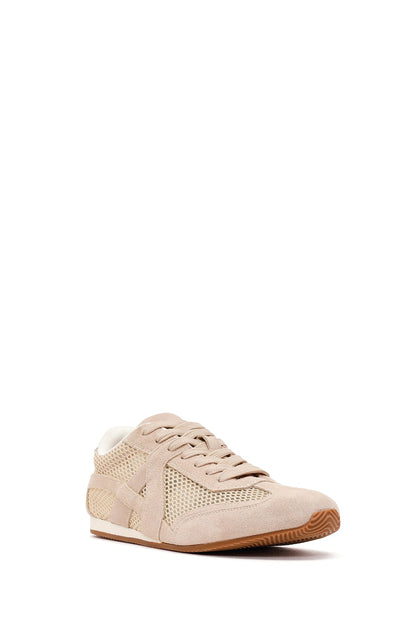 Kadın Vizon Bağcıklı Süet Deri Sneaker